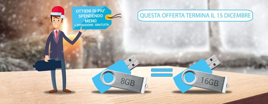 Promozione 16GB al prezzo di 8GB