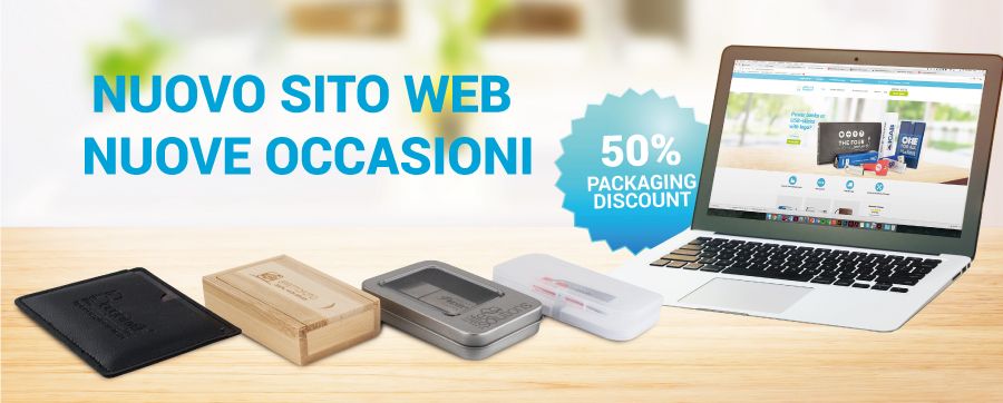 50% di sconto sul confezionamento delle chiavette!