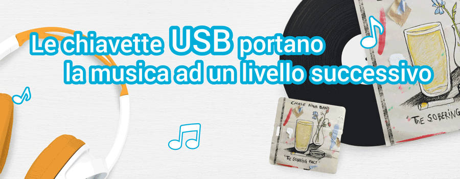 Le chiavette USB portano la musica ad un livello successivo